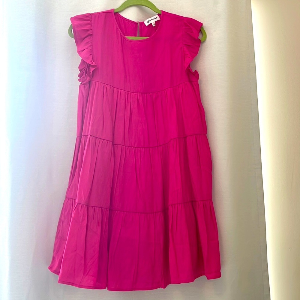 After Market Pink Tiered Dress